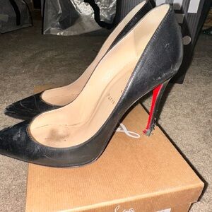 Christian Louboutin Black Pigale Heels